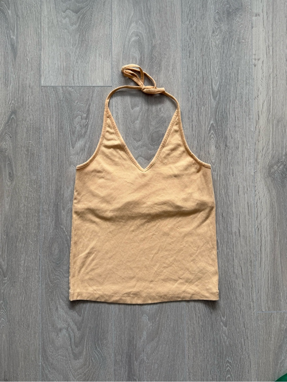 Old Navy Vintage Womens Halter Tank Top in Tan